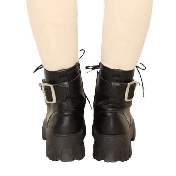 Mysteriously In Love Combat Booties - Picture 3 of 4